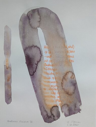 Endloses Fluidum VI di Elvira Flamm, Pittura in vendita su Singulart