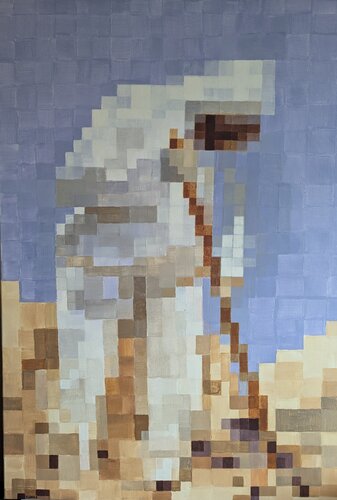 Ikonen ohne Namen (Icons without Names) XCVI by Elvira Flamm, Painting for Sale on Singulart