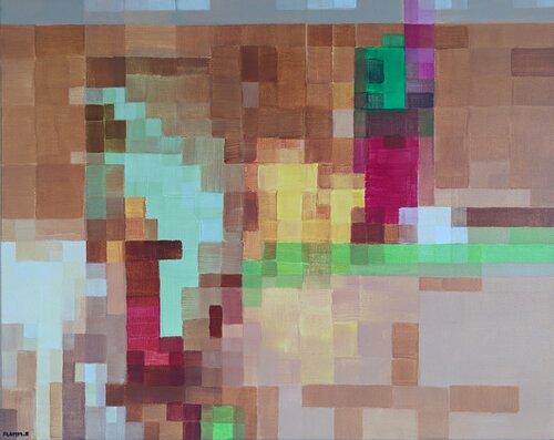 Ikonen ohne Namen (Icons without Names) CXLVIII di Elvira Flamm, Pittura in vendita su Singulart