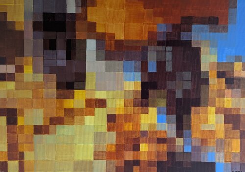 Ikonen ohne Namen (Icons without Names) CIII by Elvira Flamm, Painting for Sale on Singulart