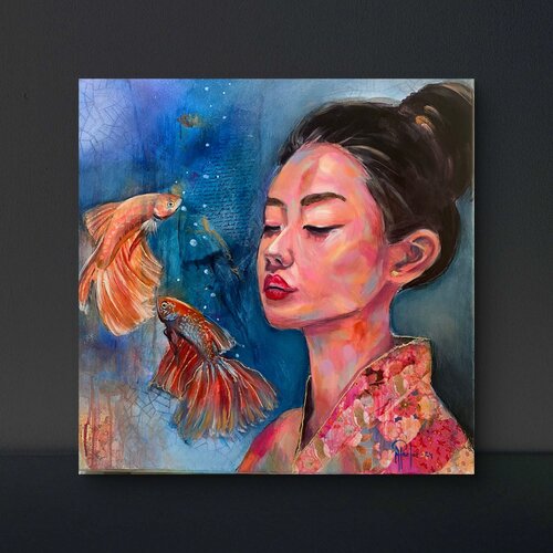 Le Songe d'Ogura by Nathalie Perler, 회화 for Sale on Singulart