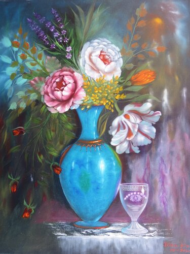 Serenade of Blooms di Jihea Kim, Pittura in vendita su Singulart