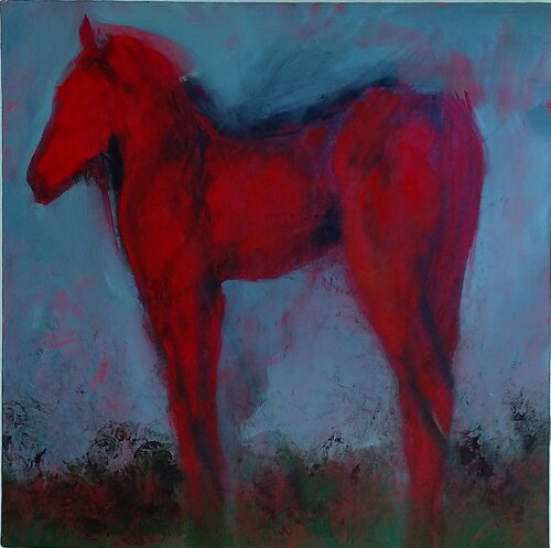 Cavallo rosso di Claudio Marani, Pittura in vendita su Singulart