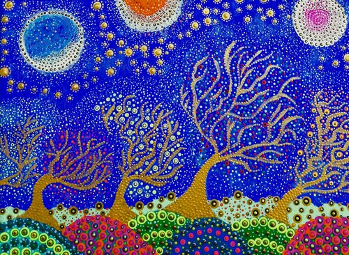 BALADE NOCTURNE van FLORENCE DOUCENDE, Schilderij te koop op Singulart