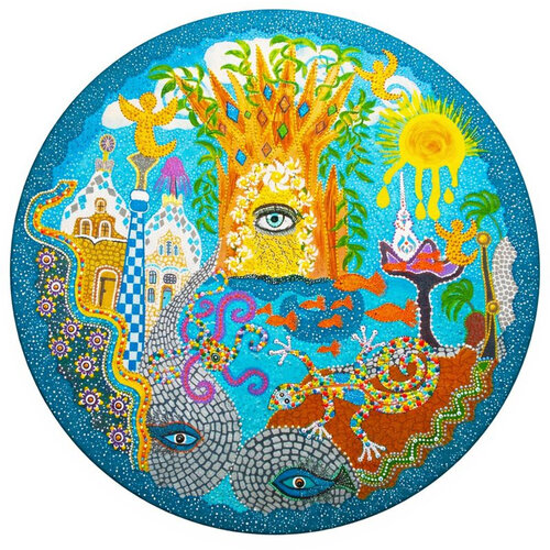 L'OEIL DE GAUDI de FLORENCE DOUCENDE, Pintura a la venta en Singulart