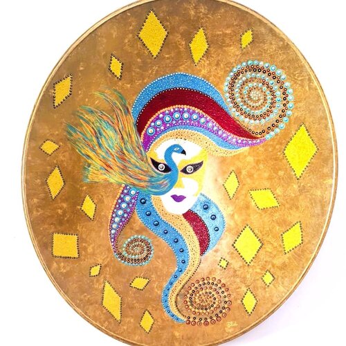 LE MASQUE D'OR de FLORENCE DOUCENDE, Pintura a la venta en Singulart