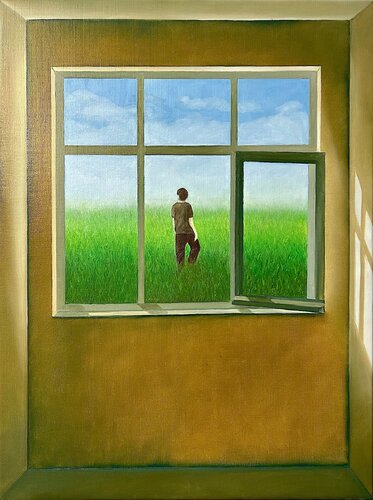 If the landscape says yes de walter dermul, Pintura a la venta en Singulart