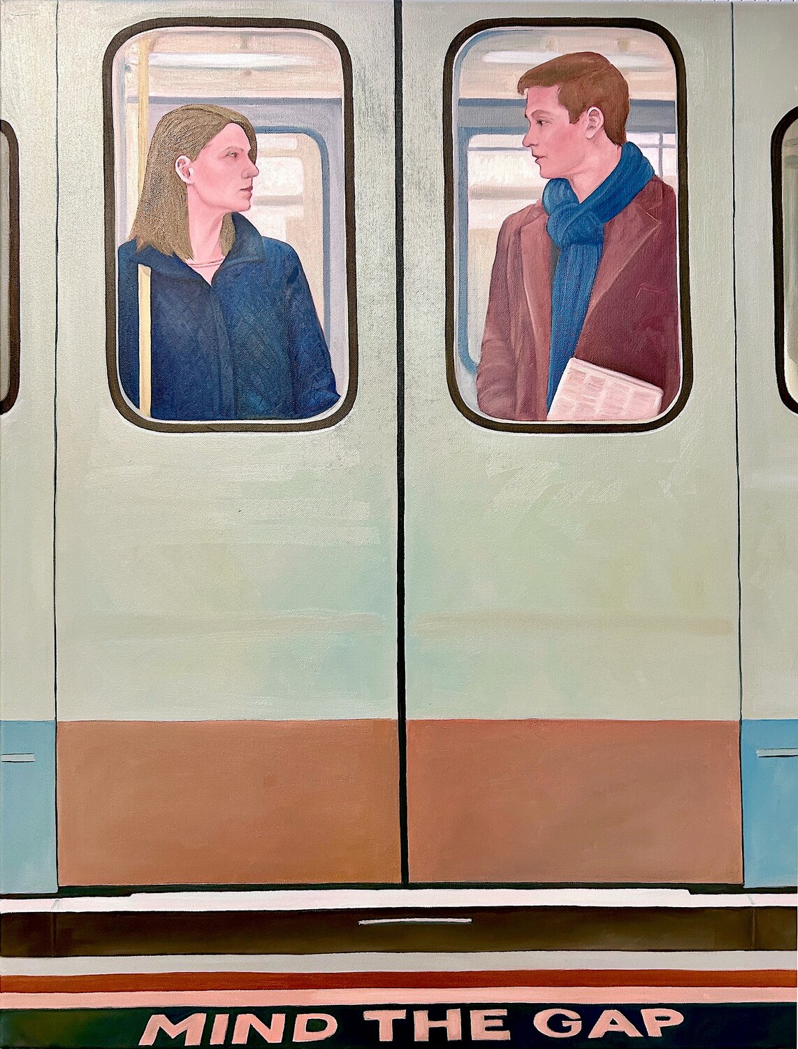 Mind the gap walter dermul Originalgemälde zu verkaufen