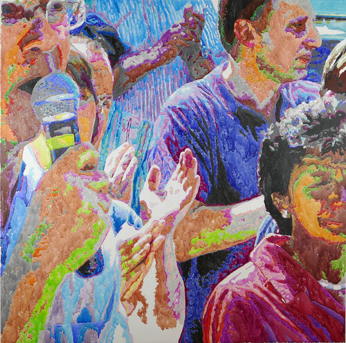 Beifall di Saskia Schüler, Pittura in vendita su Singulart