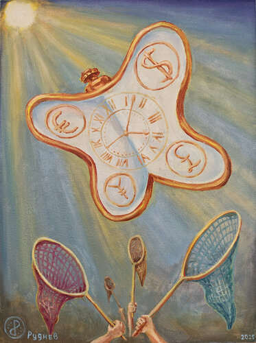 Time is money von Konstantin Rudnev, Malerei kaufen auf Singulart