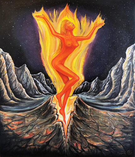 Origin of Life by Konstantin Rudnev, Painting for Sale on Singulart