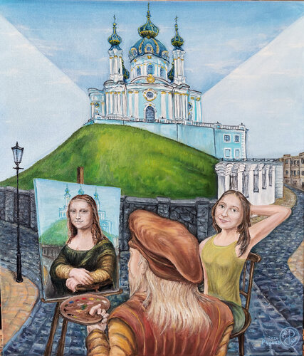 Connection of times van Konstantin Rudnev, Schilderij te koop op Singulart