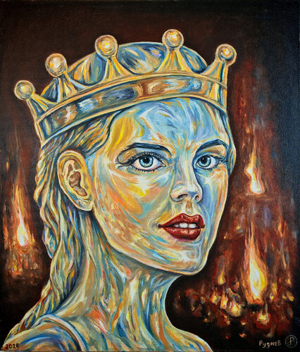 Ice and Fire by Konstantin Rudnev, Painting for Sale on Singulart