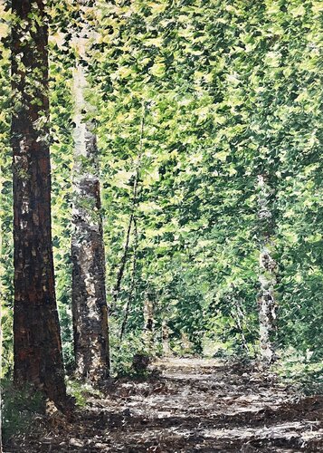 Ombre sul sentiero par Massimo Spolon, Peinture en vente sur Singulart
