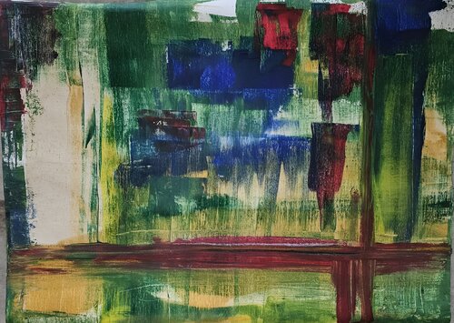 Feuillage abstrait van Christine HILARIUS, Schilderij te koop op Singulart