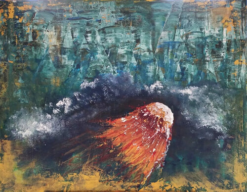 Mehr Meer van Anette Schnoor, Schilderij te koop op Singulart