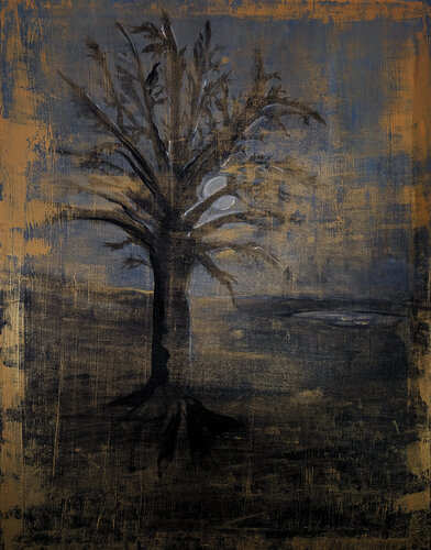 Magic Bird van Anette Schnoor, Schilderij te koop op Singulart