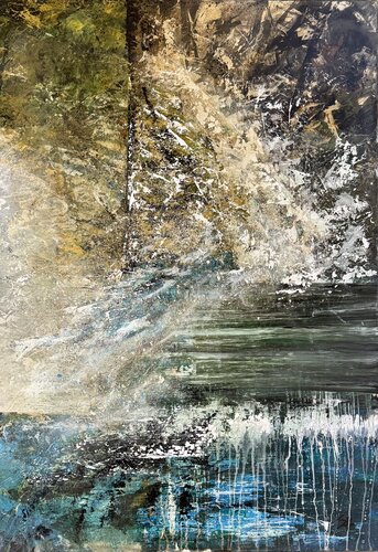 Plitvicer Seen de Sandra Homberg, Pintura a la venta en Singulart