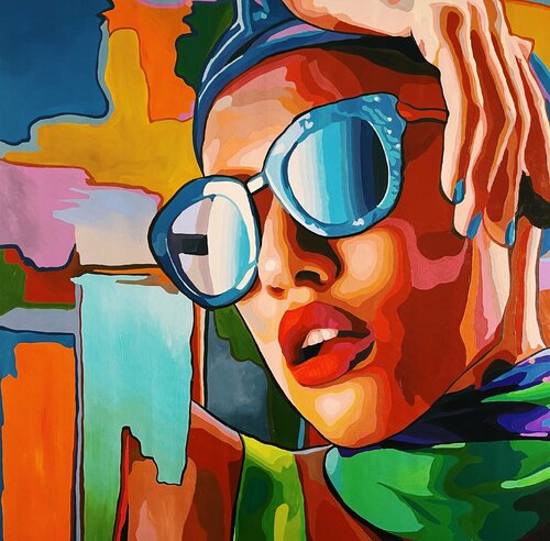 Summer vibe van Nana Artamonova, Schilderij te koop op Singulart