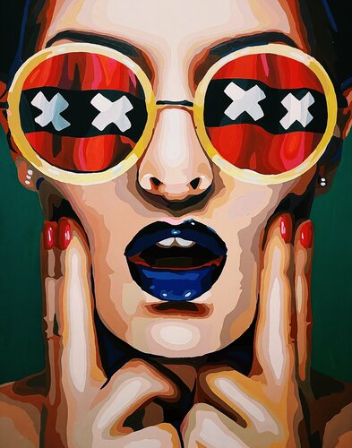 Memories from Amsterdam van Nana Artamonova, Schilderij te koop op Singulart