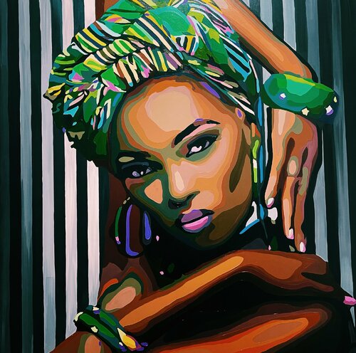 Wild Nala van Nana Artamonova, Schilderij te koop op Singulart