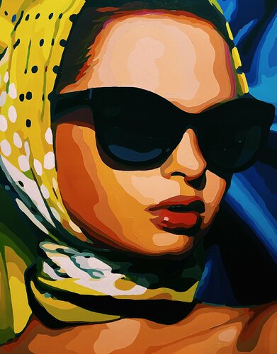 “Oksana. Ukrainian style “ di Nana Artamonova, Pittura in vendita su Singulart