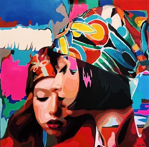 Sisters van Nana Artamonova, Schilderij te koop op Singulart