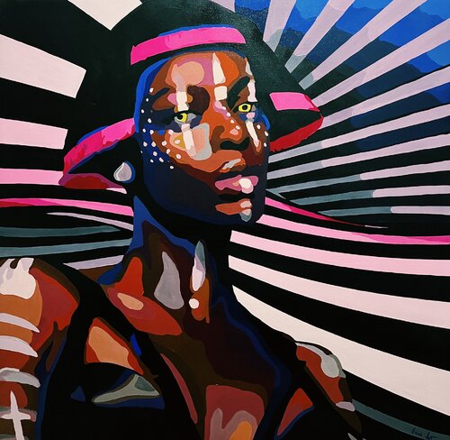 Cosmic girl by Nana Artamonova, Painting for Sale on Singulart