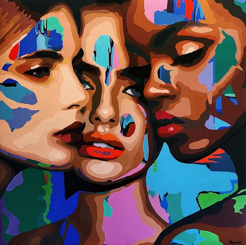 Her soul mate di Nana Artamonova, Pittura in vendita su Singulart