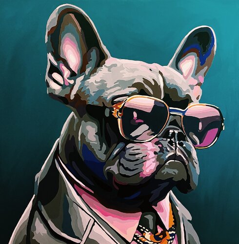 Felix the Boss van Nana Artamonova, Schilderij te koop op Singulart