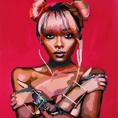 Maybe. Don’t stop. di Nana Artamonova, Pittura in vendita su Singulart