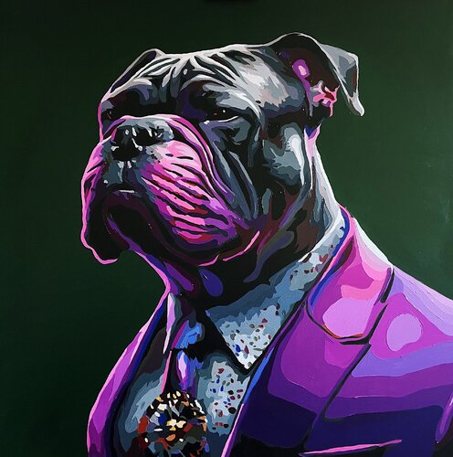 Maestro Benito di Nana Artamonova, Pittura in vendita su Singulart