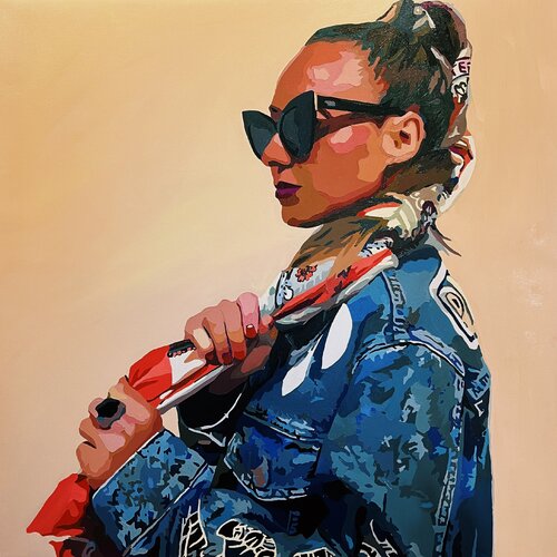 Instagram girl van Nana Artamonova, Schilderij te koop op Singulart
