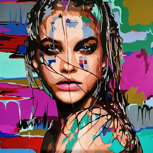 Mermaid van Nana Artamonova, Schilderij te koop op Singulart
