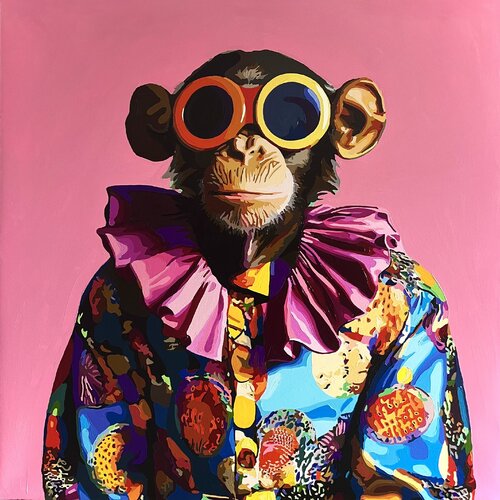 Mr. Rainbow van Nana Artamonova, Schilderij te koop op Singulart