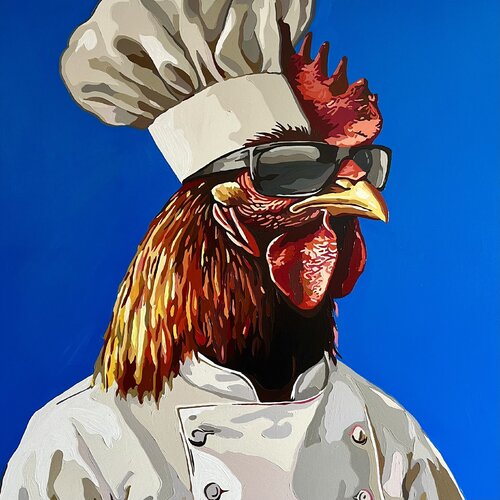 The King of the kitchen van Nana Artamonova, Schilderij te koop op Singulart