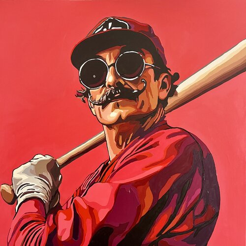 Dalí League. Juego de bigotes. von Nana Artamonova, Malerei kaufen auf Singulart
