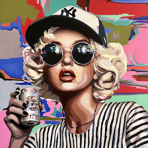 Cheers, Marilyn! von Nana Artamonova, Malerei kaufen auf Singulart