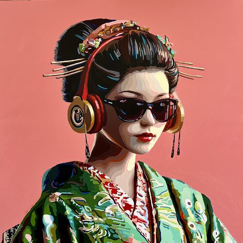 Tokyo beats van Nana Artamonova, Schilderij te koop op Singulart