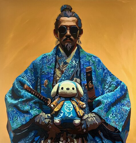 A True Warrior Brings Peace, Not Fear di Nana Artamonova, Pittura in vendita su Singulart