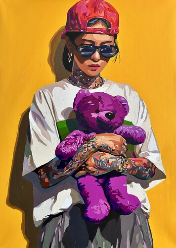 My Inner Beast di Nana Artamonova, Pittura in vendita su Singulart