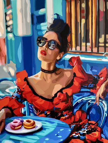 Siesta y Fuego by Nana Artamonova, Painting for Sale on Singulart
