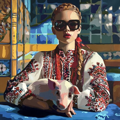 A night in a Kyiv bar by Nana Artamonova, Painting for Sale on Singulart