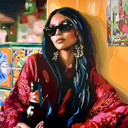 Stories from a Mexican bar van Nana Artamonova, Schilderij te koop op Singulart