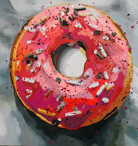 Pink mood di Nana Artamonova, Pittura in vendita su Singulart