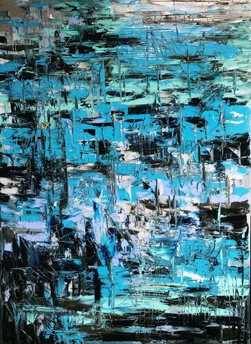 Prussian blue di Nana Artamonova, Pittura in vendita su Singulart