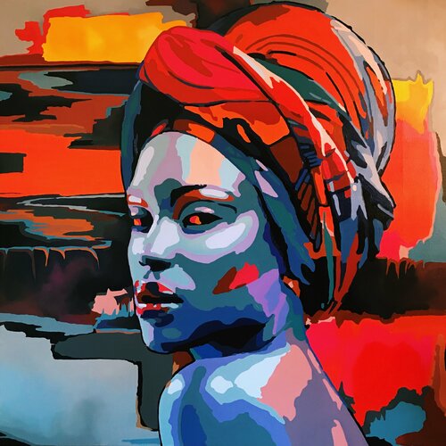 Abangu. African passion. van Nana Artamonova, Schilderij te koop op Singulart