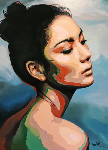 Nothing breaks like a heart van Nana Artamonova, Schilderij te koop op Singulart