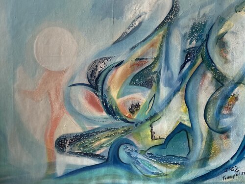 Mann im Mond by Gudy Steinmill-Hommel, Painting for Sale on Singulart