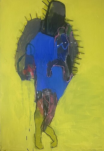 L'HOMME HERISSON van marion brosse, Schilderij te koop op Singulart